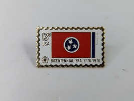 US Stamp Pin Brooch Bicentennial Era 1775-1976 13 Cent Jayne Co - $7.95