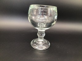 Thick Clear Pressed Glass Brandy Sniffer Gobet - $9.90