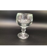Thick Clear Pressed Glass Brandy Sniffer Gobet - $9.90