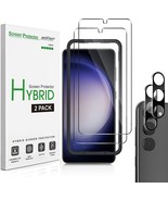 (2+2 pack) amFilm for Samsung Galaxy S23 Hybrid Screen &amp; Camera Lens Pro... - $19.99