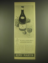 1958 Remy Martin Cognac Ad - The end to a perfect dinner - as decreed by French  - £14.61 GBP