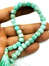 Best quality Natural Amazonite faceted Cube box 1 Line bracelets 6 inche... - $55.17