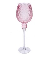 New Glaskelch, Pink, Hand Blown, 12,5 x 12,5 X 40 CM, &quot; Germany &quot;, Handmade - £23.08 GBP