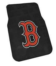 MLB Boston Red Sox Officially Licensed Universal Fit PVC Floor Mat Set of 2 - £19.39 GBP