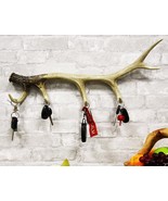 Ebros Rustic Hunters 6 Point Stag Deer Antler Rack Wall Hooks Decor Plaq... - $89.57 CAD
