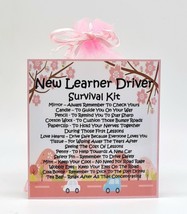 New Learner Driver Survival Kit (Pink) - Unique Fun Novelty Gift &amp; Keepsake ! - £6.59 GBP