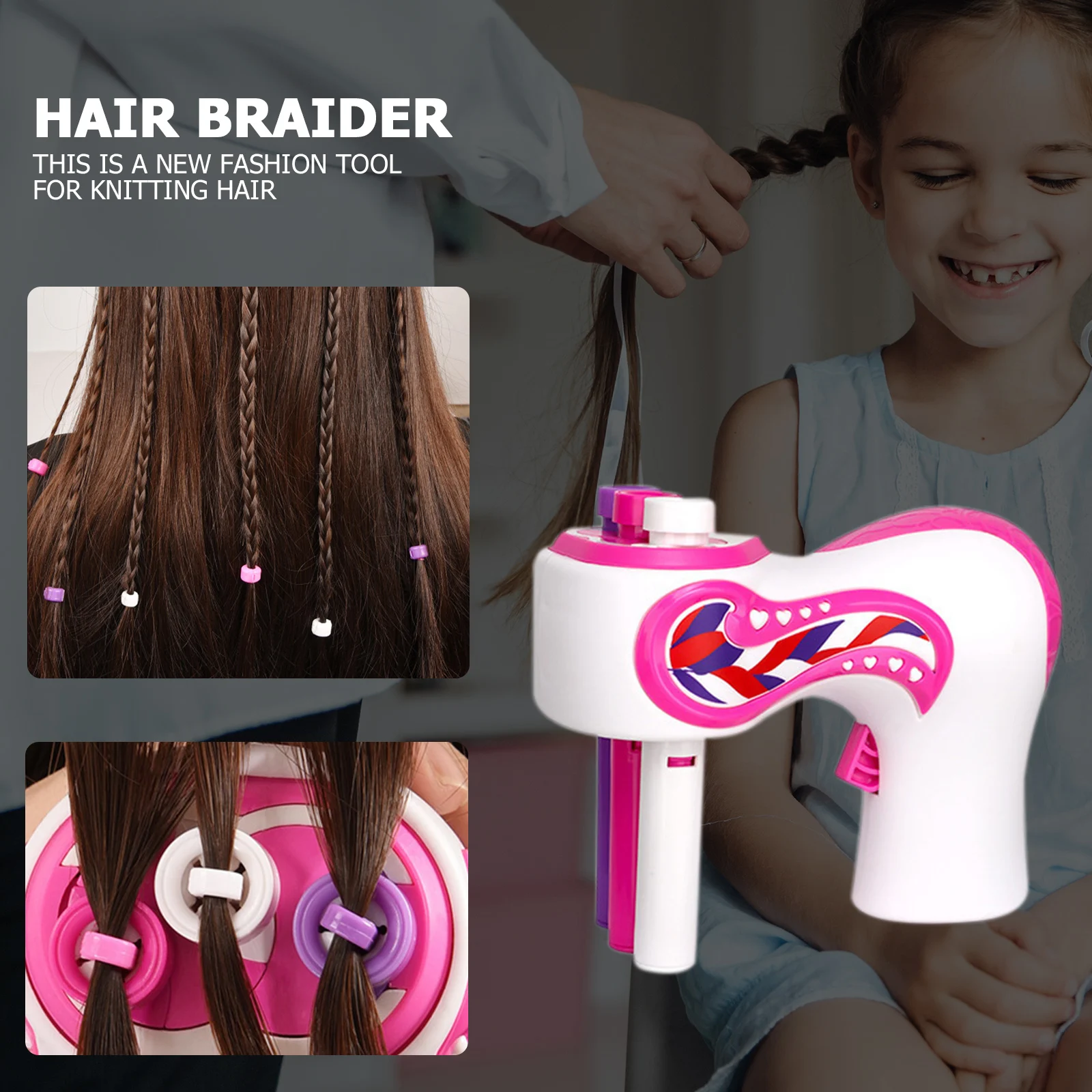 Automatic DIY Hair Knitting Machine Braid Hair Tools Twist Knitting Hair... - $39.63 CAD