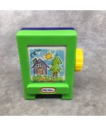 Little Tikes 2004 Burger King Toy Easel w/Dog &amp; House Drawing -Blue Gree... - £5.40 GBP