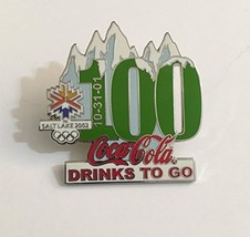 Rare Coca-Cola Drinks To Go Salt Lake City Winter Olympics Countdown Pin LE 500 - £36.04 GBP