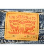 LEVI STRAUSS 505 BLUE JEANS W29&quot;xL30&quot; 100% Cotton Pre-Owned FREE SHIPPING - $27.81 CAD