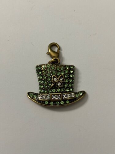 Primary image for Heidi Daus Leprechaun Hat Charm St. Patty's Day Green Swarovski Crystals