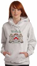 Welch Irish Coat of Arms Ash Hooded Sweat shirt - £28.64 GBP