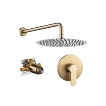 10 Inch Rain Shower Head , Solid Brass, Rough-in Valve Included - £134.81 GBP