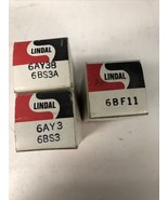 lot of 3 Lindal Tube 6AY3B 6AY3 6BF11 Electron NOS NIB vtg replacement b... - £13.23 GBP