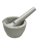 Apothecary Mortar &amp; Pestle Vintage Coors USA Small 3&quot; Pharmacy Kitchen U25 - $32.06 CAD