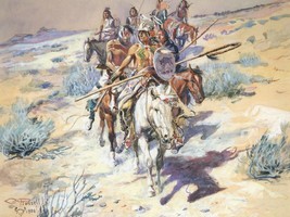 Return of the Warriors Charles M Russell Native American Giclee Print Ships Free - £31.10 GBP+
