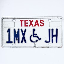  United States Texas Base Disabled License Plate 1MX JH - £13.18 GBP