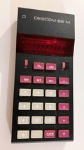 Riz Descom 86 M vintage LED calculator #7 WORKING with etui and adapter - £63.71 GBP