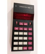 Riz Descom 86 M vintage LED calculator #7 WORKING with etui and adapter - $111.13 CAD