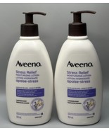 2 Pack Aveeno Stress Relief Moisturizing Lotion Lavender Scent 354 mL New - £10.98 GBP