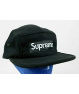 Supreme Black Military 5 Panel Baseball Cap Hat  - £71.93 GBP
