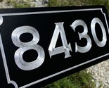 Engraved Personalized Custom House Home Number Street Address Metal 14x5... - £20.36 GBP