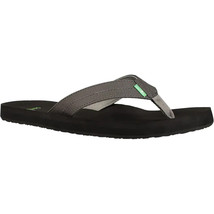 Sanuk Flip Flops Mens Burm Thong Synthetic Leather Sandals NEW Retail $5... - $49.40