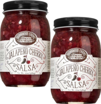 Brownwood Farms Jalapeno Cherry Salsa, 2-Pack 17 oz. Jars - £25.98 GBP