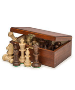 Staunton No. 5 Tournament Chess Pieces in Wooden Box - 3.5 King - £48.91 GBP