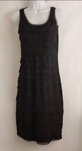 New York &amp; Company Dress Black Tiered Layered Sleeveless Size XS - £31.07 GBP