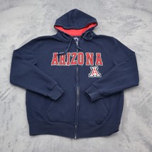 Campus Heritage Sweater Mens M Blue Full Zipper Front Pockets Drawstring... - $29.68