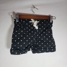 Wonder Nation Girls Pull On Shorts Black And White Polk A Dots, Size 6 Small - $3.99