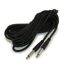 Mycablemart 25Ft 1/4&quot;&quot; Mono (TS) Guitar Cable, Male to Male, 28AWG, Nickel Plate - £10.68 GBP