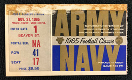 Army Navy Game Ticket Stub November 27, 1965 @ JFK Stadium in Philadelphia - £39.14 GBP