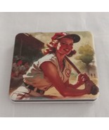 Baseball Girl Compact Purse Mirror Square - $13.03 CAD