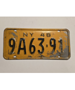1948 New York License Plate 48 NY Plate #9A63-91-Man Cave-Decor-Garage-Shop - $28.16