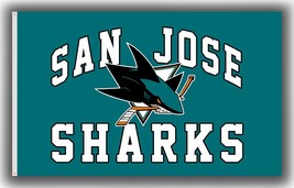 San Jose Hockey Team Memorable Flag 3x5ft Sharks Souvenir  - $18.00