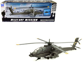 Boeing AH 64 Apache Diecast Model Olive Drab US Army 1 55 - €34,04 EUR