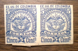 Columbia; Cundinamdria: a Pair of Scott&#39;s # 11   from 1883 - £1.63 GBP