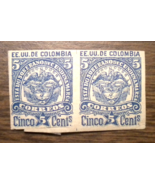 Columbia; Cundinamdria: a Pair of Scott&#39;s # 11   from 1883 - £1.63 GBP