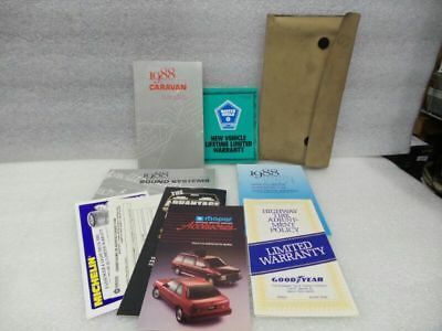 CARAVAN   1988 Owners Manual 16592 - $12.86