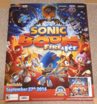 Sonic Boom / Sonic Mania Two-Sided Promotional Video Game Poster - $24.95