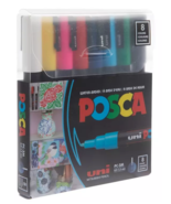 Basic Color Posca PC-3M Paint Markers - 8 Piece Set - $44.54