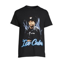 Ice Cube Men&#39;s Black T-Shirt Blue Flame Size 2XL XXL 50-52 Retro Hip Hop... - £5.38 GBP