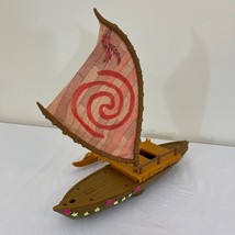 Disney Moana Starlight Canoe Playset &amp; Doll 2015 Rolling Boat w Projection Light - £30.66 GBP