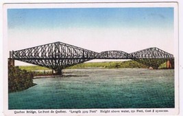Quebec Postcard Quebec Bridge Pont de Quebec - $2.16