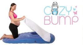 Cozy Bump Inflatable Pregnancy Mattress Pillow BLUE - Pool Back Hip Pain... - $59.35