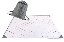 Water Repellent Picnic Blanket - 7x7 ft Camping Blankets w/ Sand &amp; Ground Stakes - £26.17 GBP