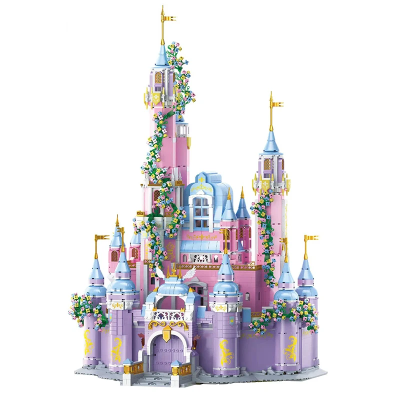 4780PCS Creative Princess Dream Castle Building Blocks MOC City Street View - £129.52 GBP