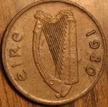 1980 Ireland 1 Pence Coin - £1.05 GBP